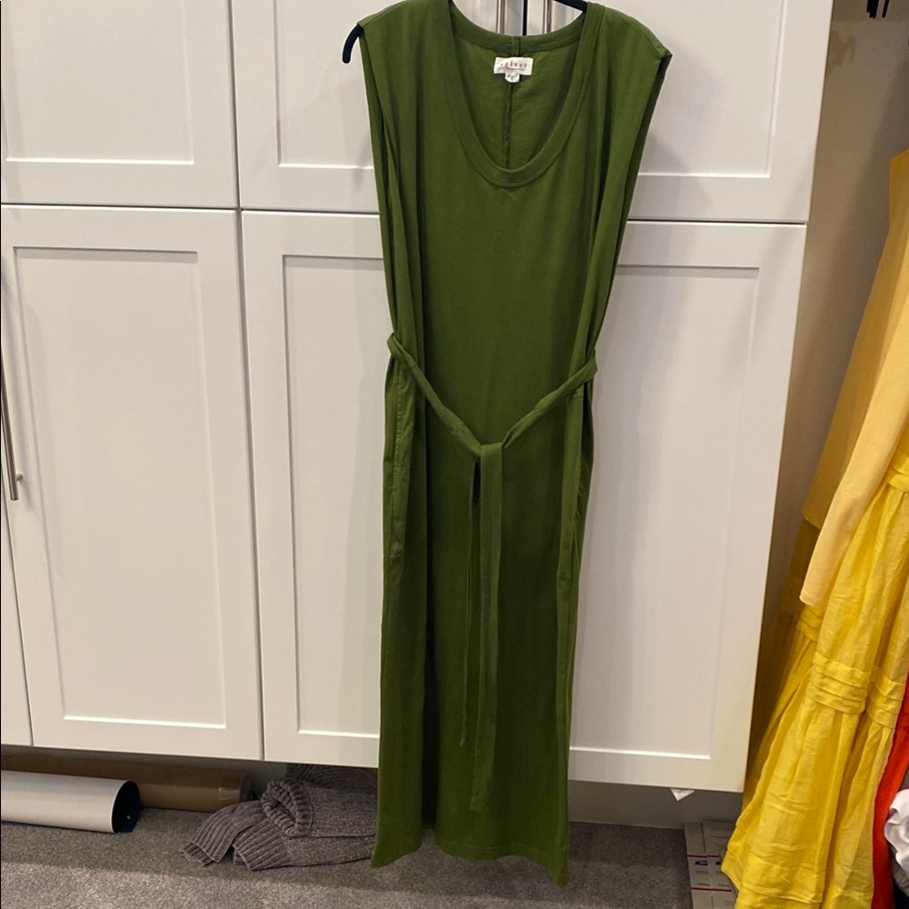 Velvet by Graham & Spencer Green Sheath Maxi Dress